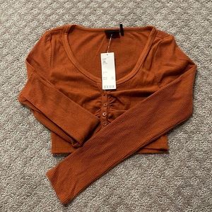 NWT urban outfitters long sleep crop top